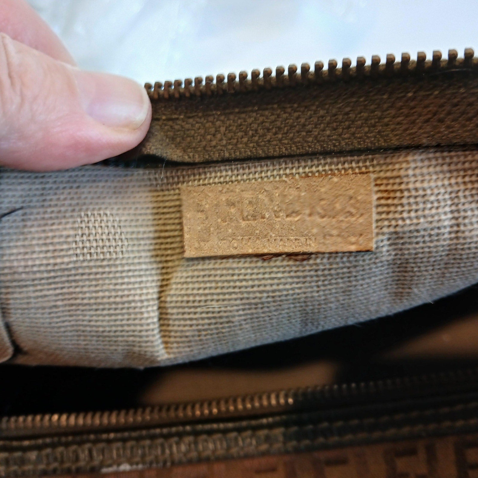 Fendi Vintage Zucca Boston Duffle Bag