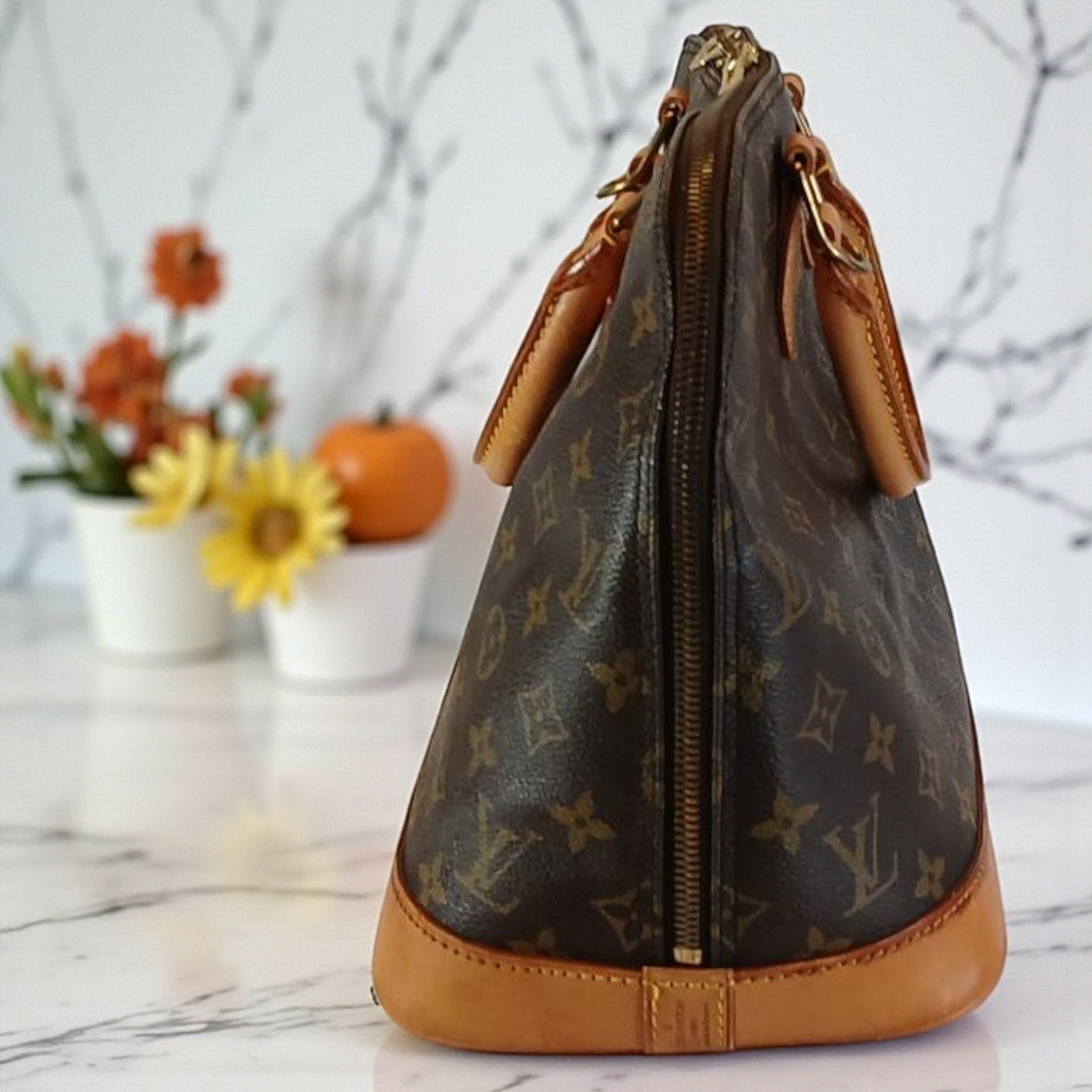 Louis Vuitton Alma PM Monogram Handbag - Vintage Authentic