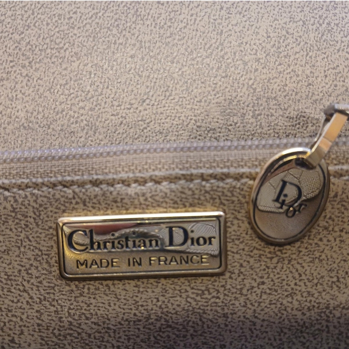 Christian Dior - Beige Honeycomb Crossbody Bag