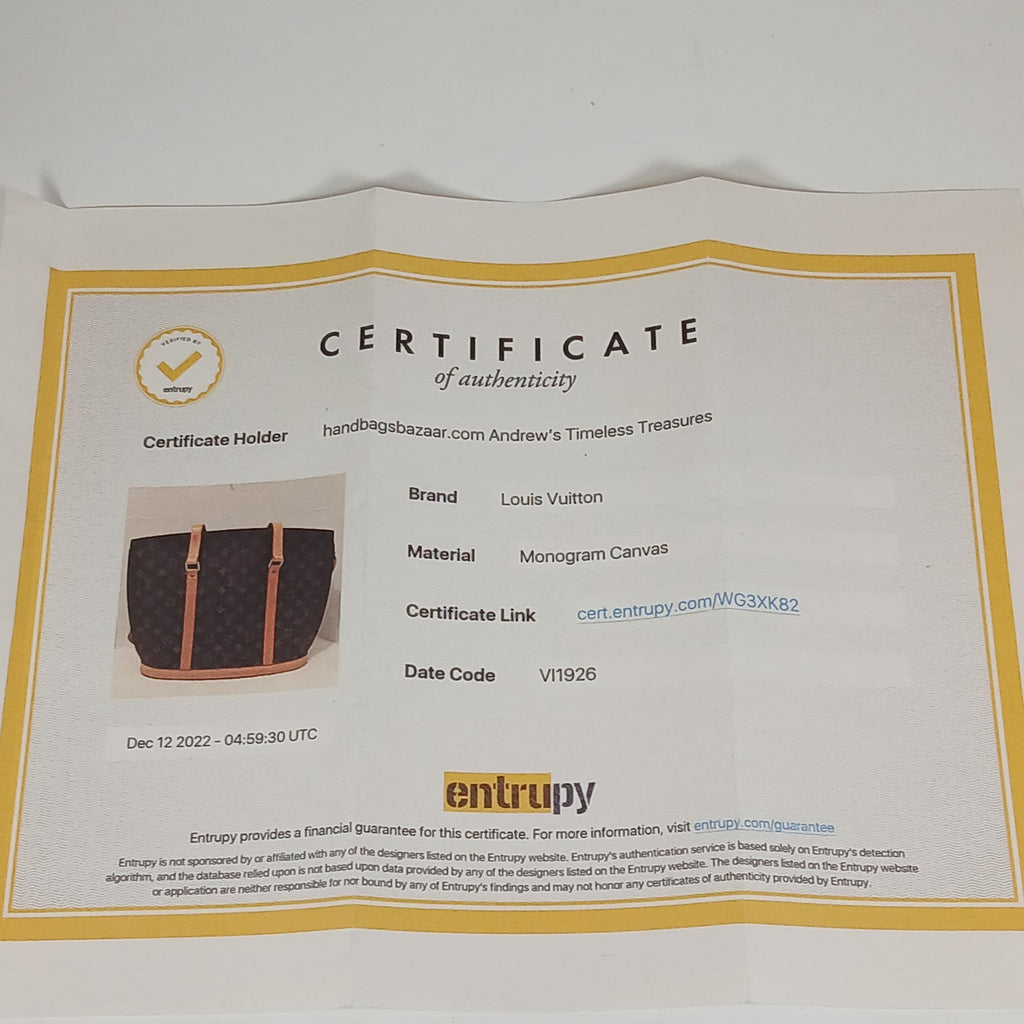 Louis Vuitton Monogram Babylone Shoulder Tote Bag