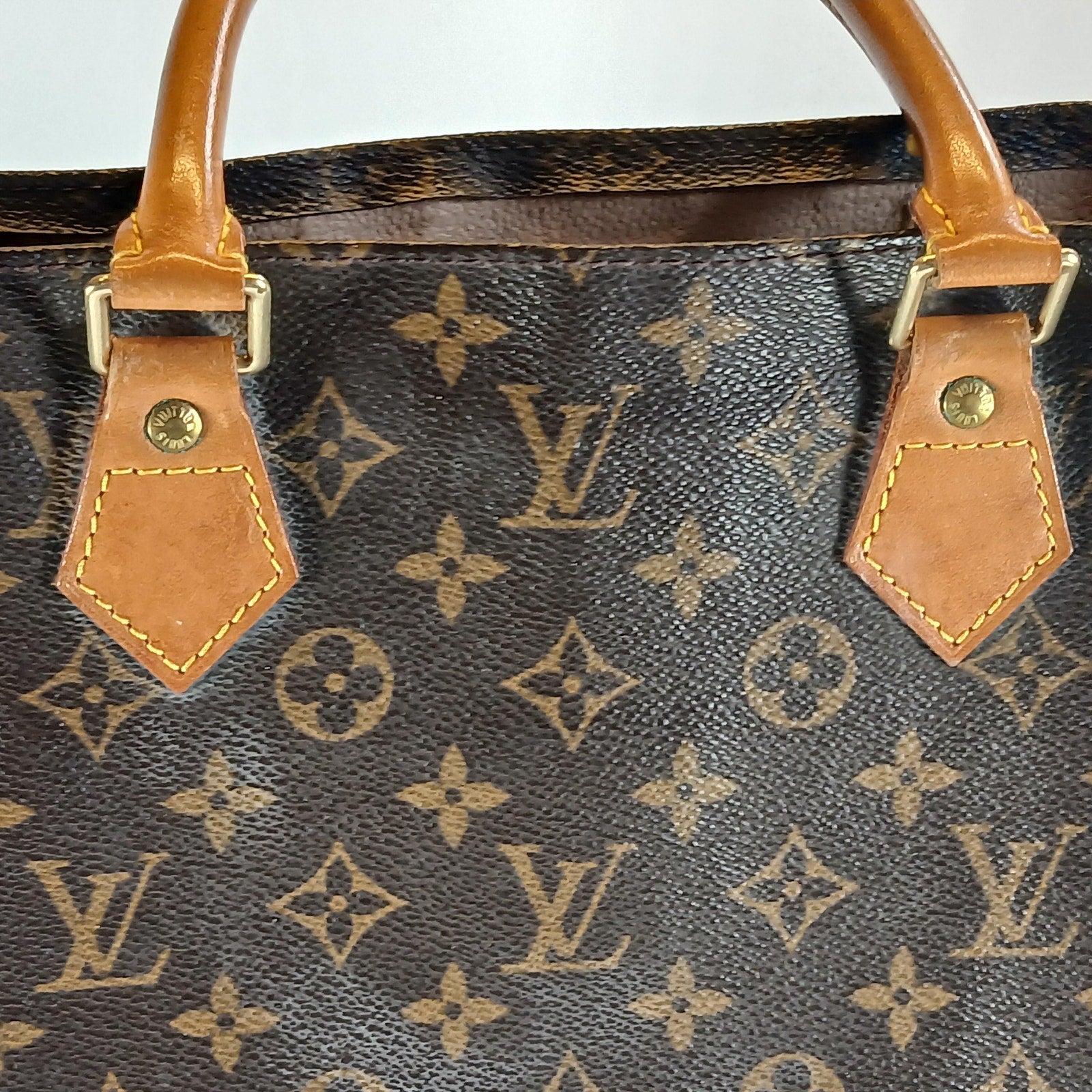 Louis Vuitton Monogram Sac Plat Vintage Tote Bag