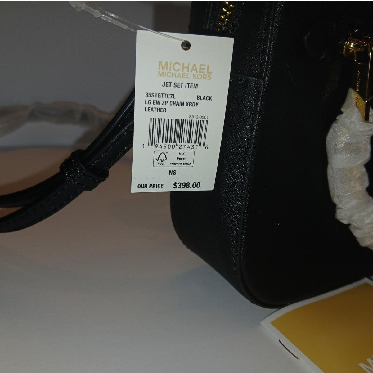 Michael Kors Jet Set Large Saffiano Leather Crossbody Bag - NWT