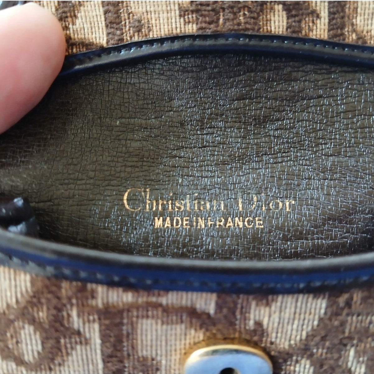 Christian Dior - Lady Dior Vintage Eyeglass Case in Brown & Tan