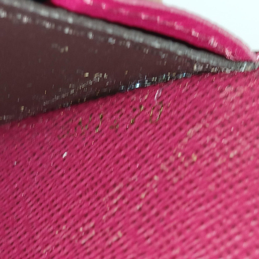 Louis Vuitton Emilie Monogram Canvas Fuchsia Leather Wallet