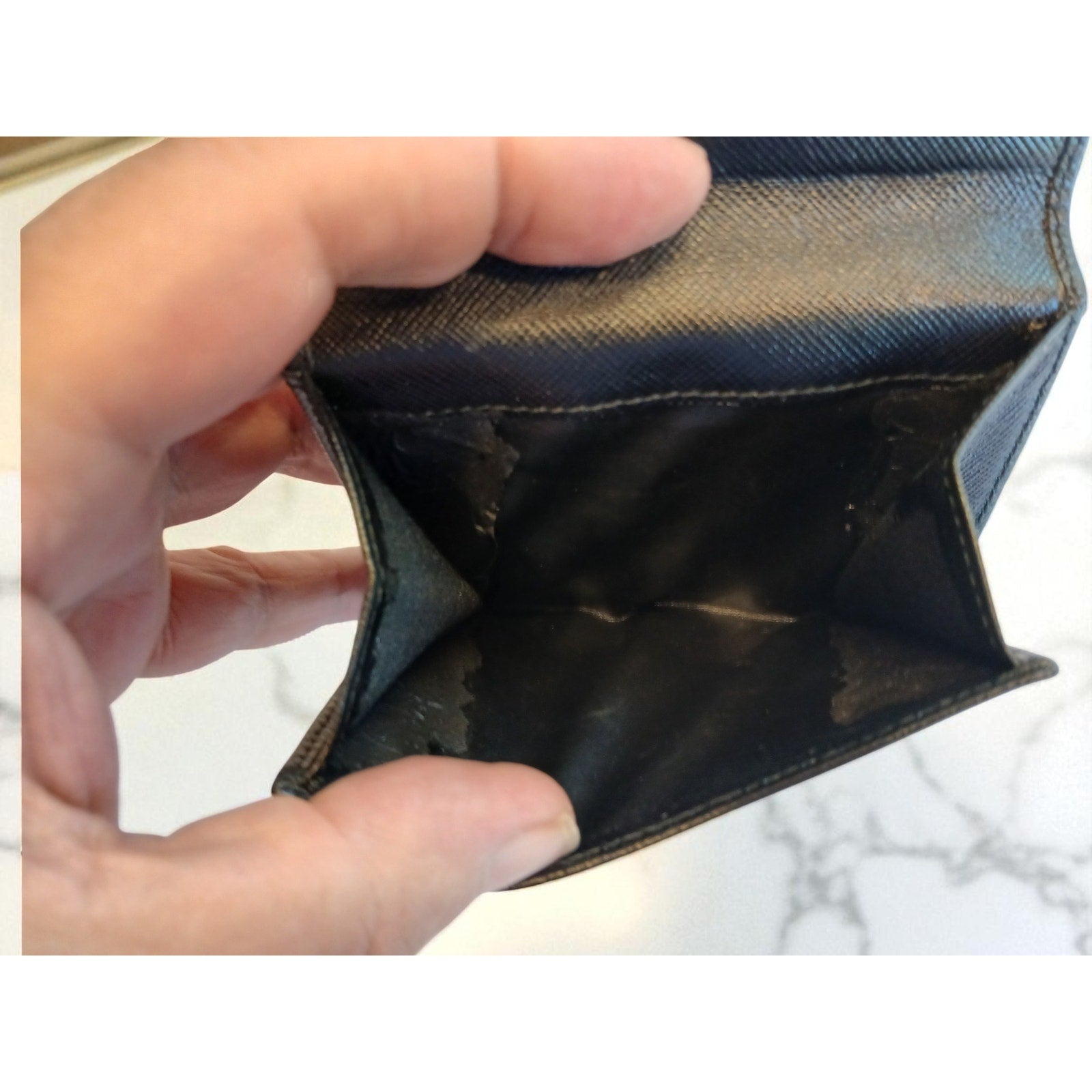 Salvatore Ferragamo Black Leather Bifold Wallet