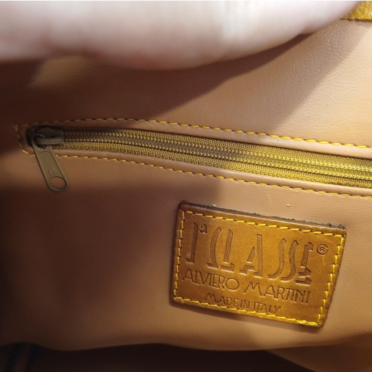 Authentic Alviero Martini Classe World Map Bucket Bag