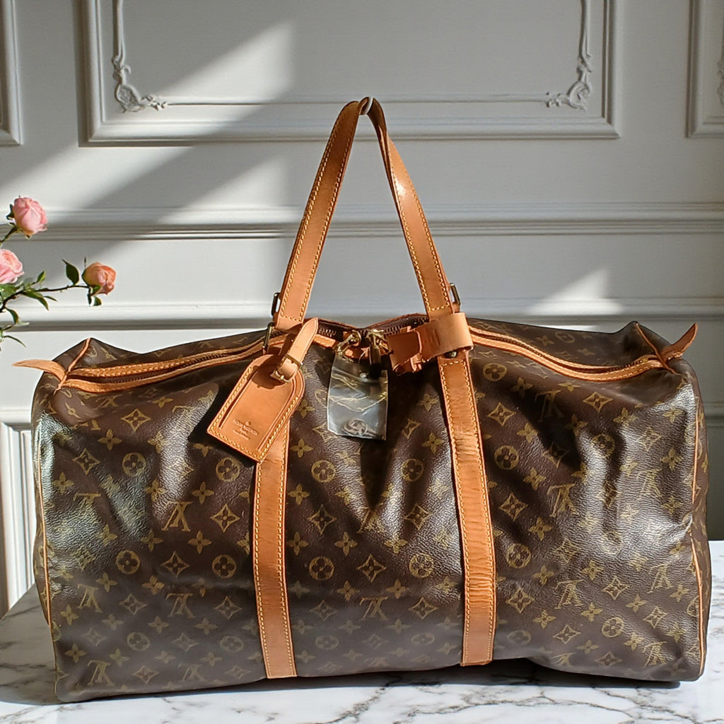 Louis Vuitton Monogram Sac Souple Boston Travel Bag 55 Vintage