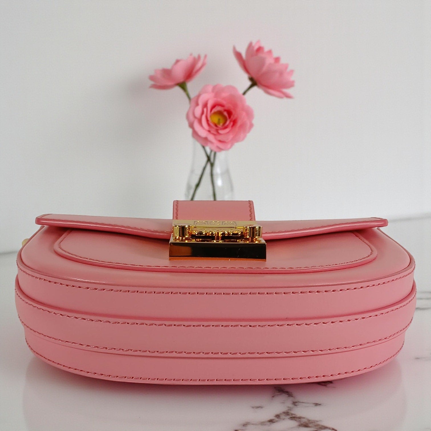 MCM Patricia Mini Pink Leather Crossbody Bag - NWT