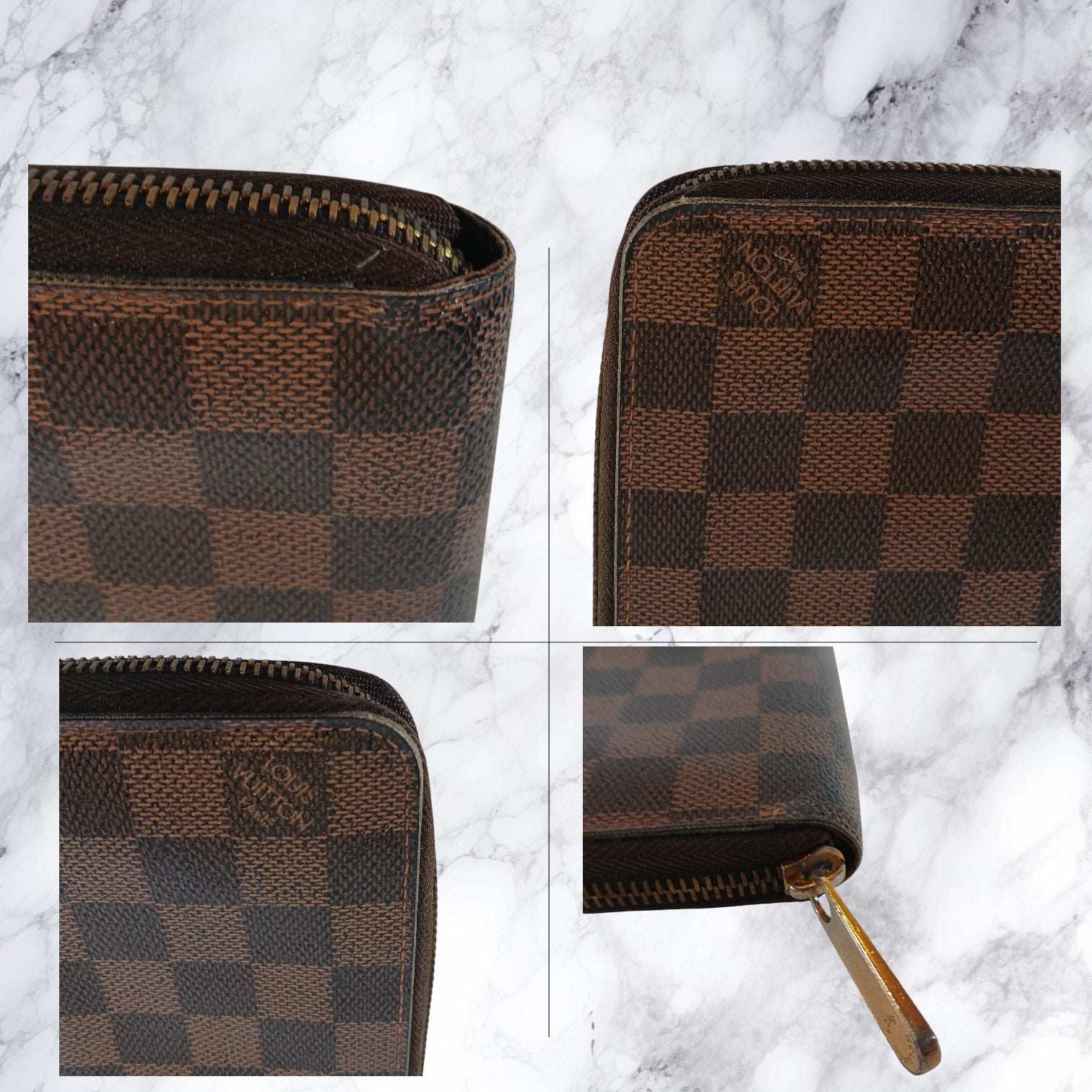 Louis Vuitton Damier Ebene Zippy Wallet