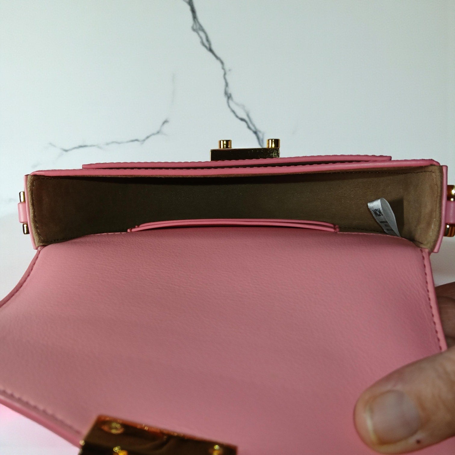 MCM Patricia Mini Pink Leather Crossbody Bag - NWT